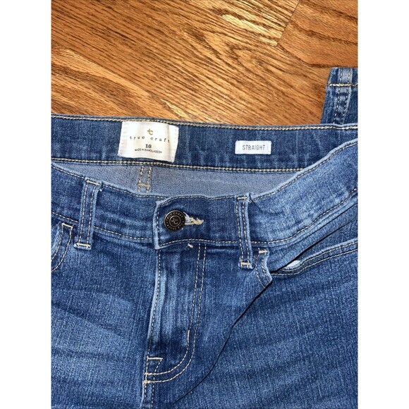 True Craft Youth Bootcut Jean, Dark Blue Denim Size 16 - Picture 2 of 3